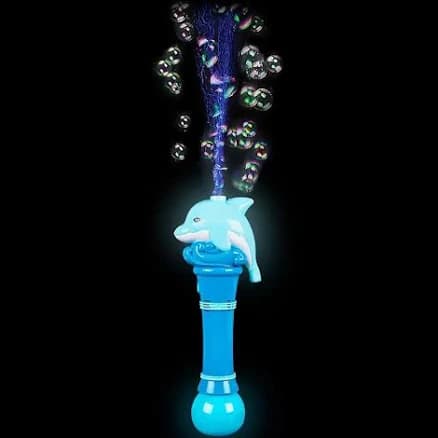 11.5" Dolphin Light-Up Dolphin Bubble Blower