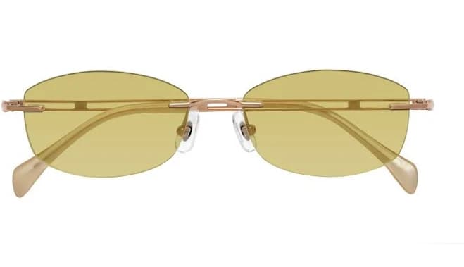 Washa Oval Rimless Titanium Sunglasses