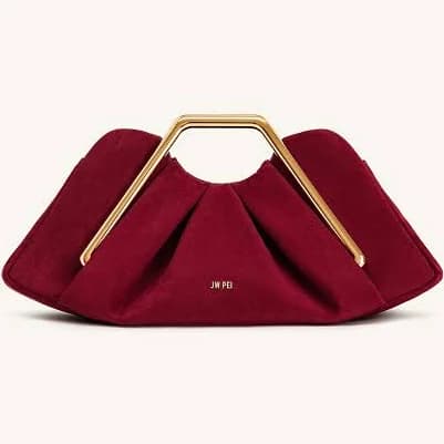 Lila Metal Clutch