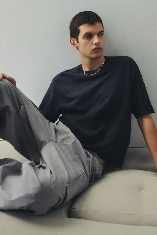 H&M Men's Oversized-Fit T-Shirt