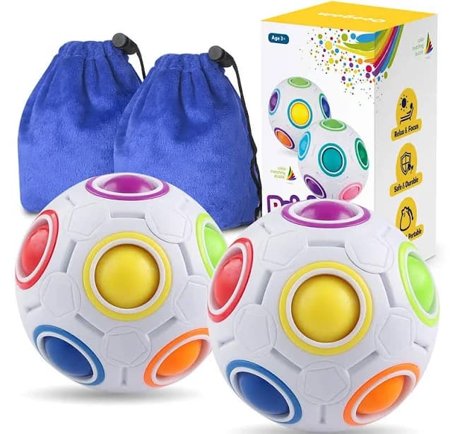 Rainbow Puzzle Balls Color-matching Game Fidget Toy