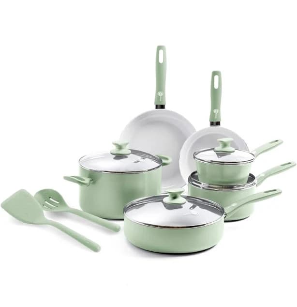 GreenPan Dover 12-Piece Ceramic Nonstick Cookware Set
