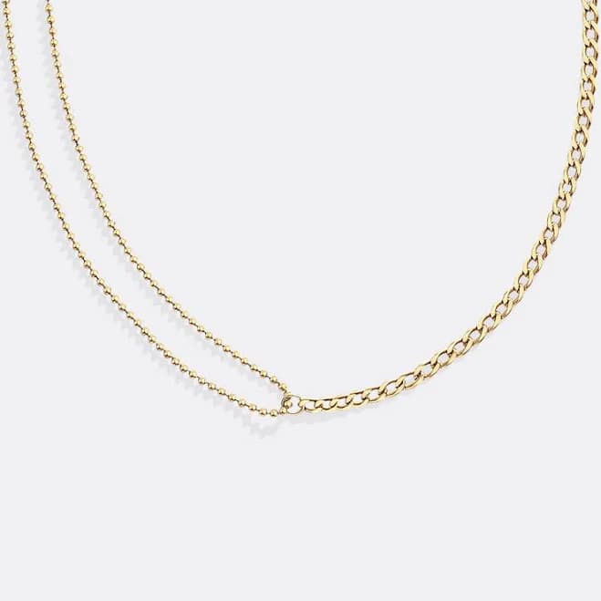 Mint & Lily Layered Silver Choker Necklace