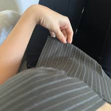 Grey Pinstriped Pants – Enduring Kairos