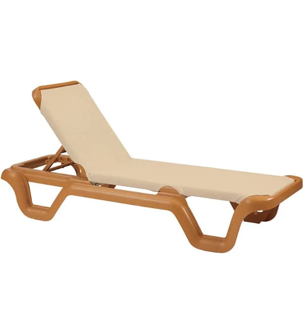Grosfillex Marina Adjustable Sling Chaise