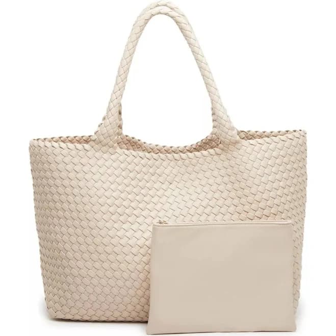 Crown Vintage Women's Woven Tote & Wallet
