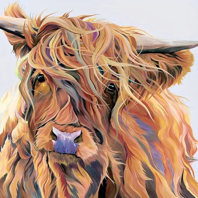 Highland Cow Diamond Art Full Drill