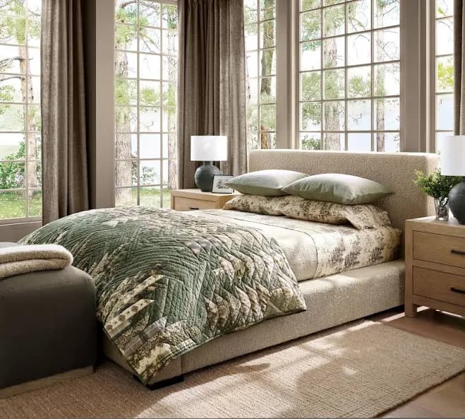 Pottery Barn Carmel Upholstered Bed