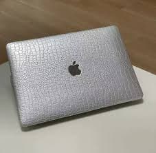 Silver Crocodile PU Leather Shell For Macbook M4 Pro 14 16 Air 13 15 11 12 inch | eBay