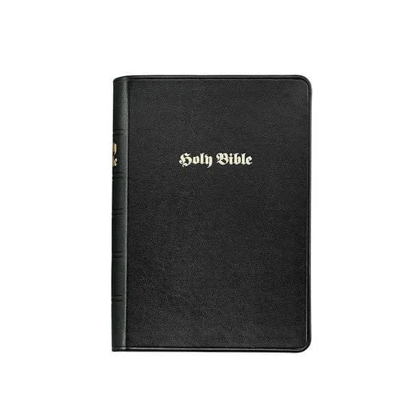 The Holy Bible | Black Bound Leather Cover