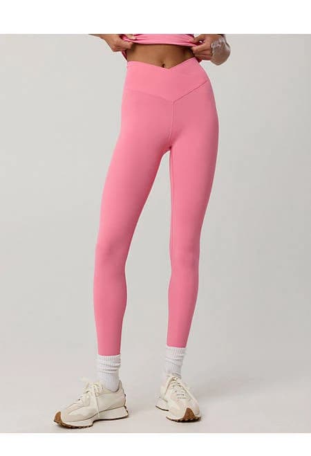 Aerie Real Me High Waisted Crossover Leggings