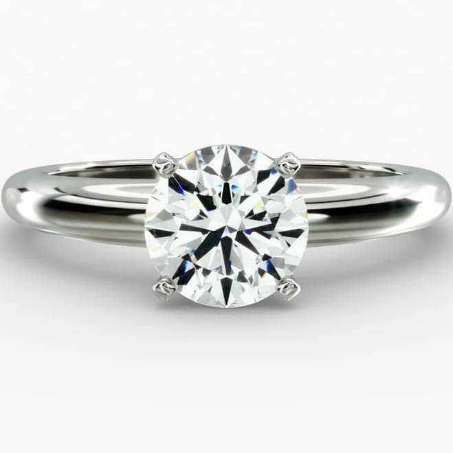 Blue Nile Classic Simple Solitaire Engagement Ring