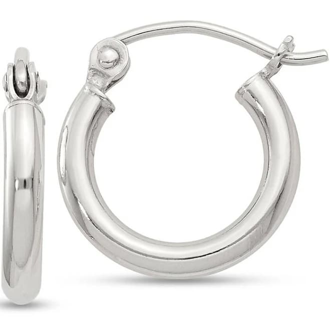 Zales Sterling Silver Hoop Earrings