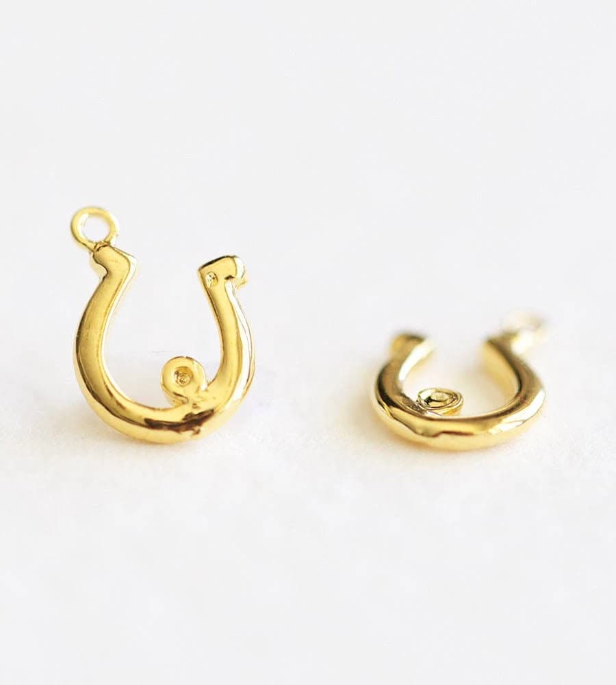 Teeny Tiny Vermeil Horseshoe Charm
