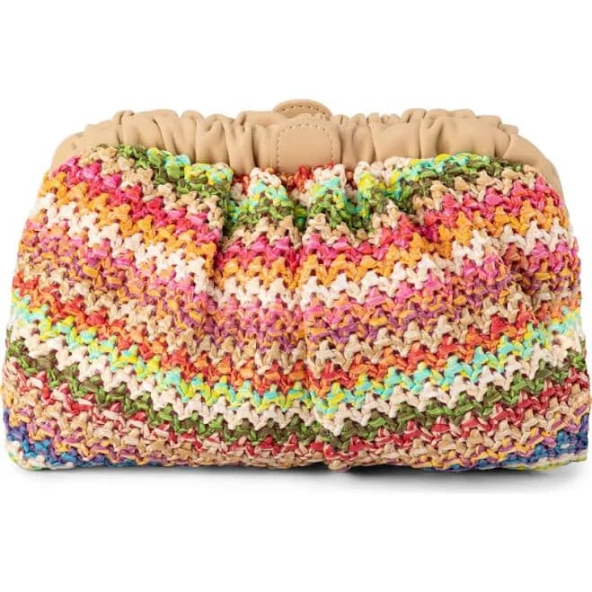 Olga Berg Amalia Petite Gathered Clutch