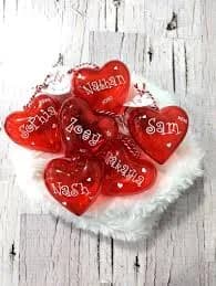 Personalized Valentine's Day Fillable Hearts: Class Favors, Custom Gifts