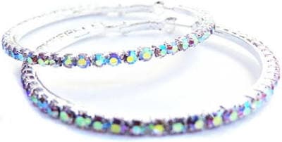 Crystal Rhinestone Hoop Earrings