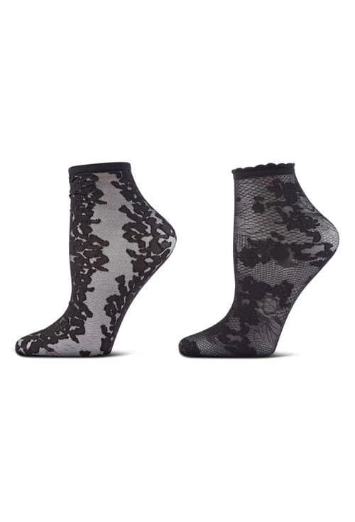 Natori Women's Sheer Shortie Socks (2-Pack)