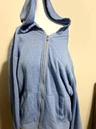 American Eagle Full Zip Blue Hoodie w/ Pockets Women's Size Large B11
