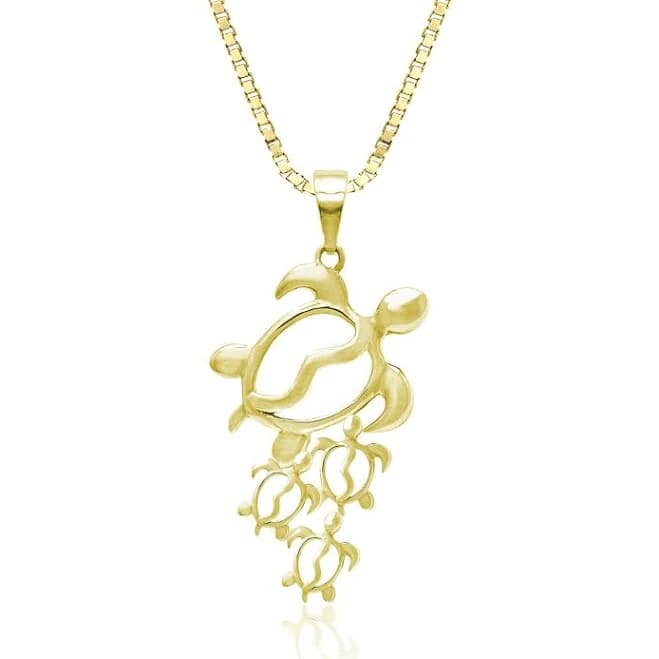 Gold Turtle Pendant