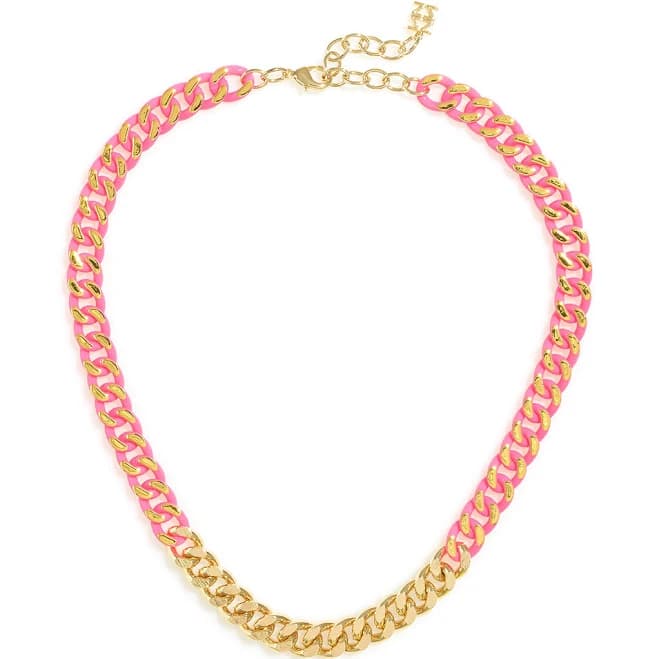 Touch of Color Chain Collar Necklace