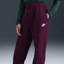Nike Girls' Sportswear Club Fleece Oversized Joggers, S - Bordeaux/White
