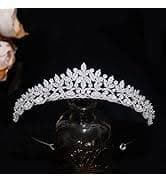 Amazon.com : Aoligrace 5A Cubic Zirconia Small Wedding Crowns for Bride CZ Birthday Party Floral Princess Tiaras for Girls Sweet 16 Prom Hair Accessories : Beauty & Personal Care