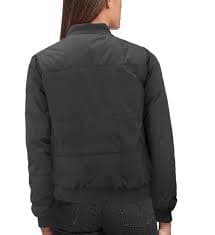 Women's Long Sleeve Full Zip Quilted Fleece Lined Puffer Bomber Jacket (Brown, M) - Walmart.com