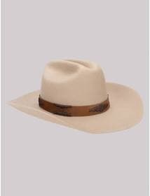 Wrangler Men's Leather Band Cowboyboy Hat