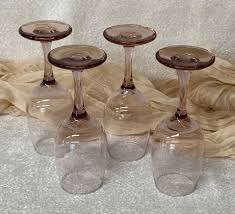 Vintage Libbey Amethyst Stemmed Wine Goblets ~ Set of 4 Amethyst Wine Glasses ~ Libbey Plum Wine Goblets ~ - Etsy