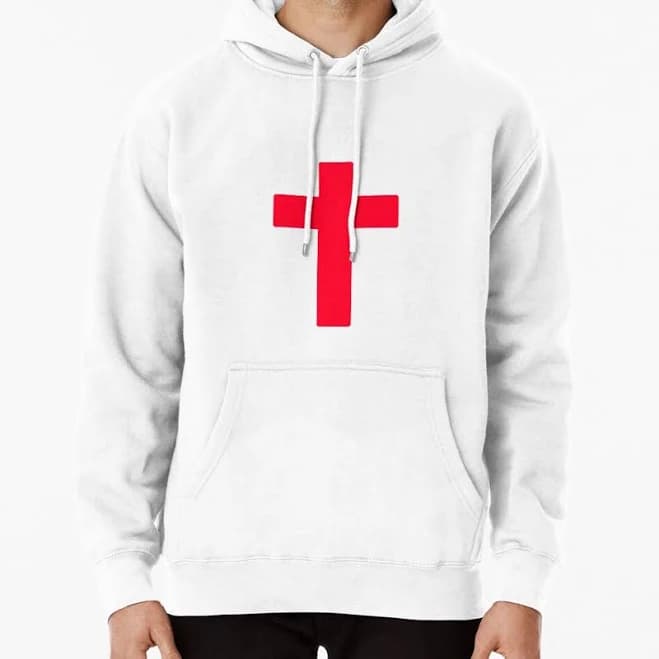 Red Cross Pullover Hoodie