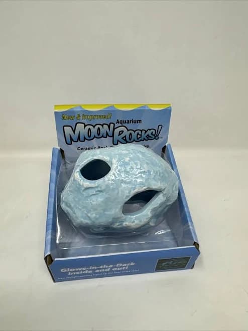 Underwater Galleries Moon Rock Glow-in-the-Dark Aquarium Rock Cave