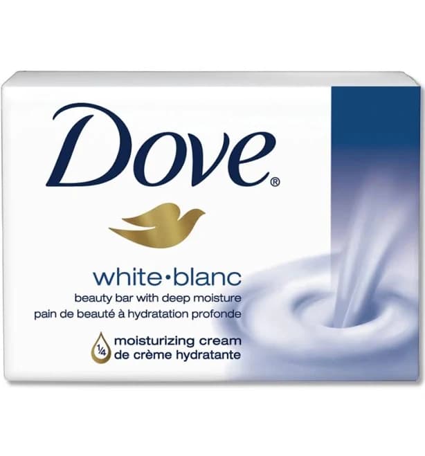 Dove Unisex White Moisturizing Cream Beauty Bar