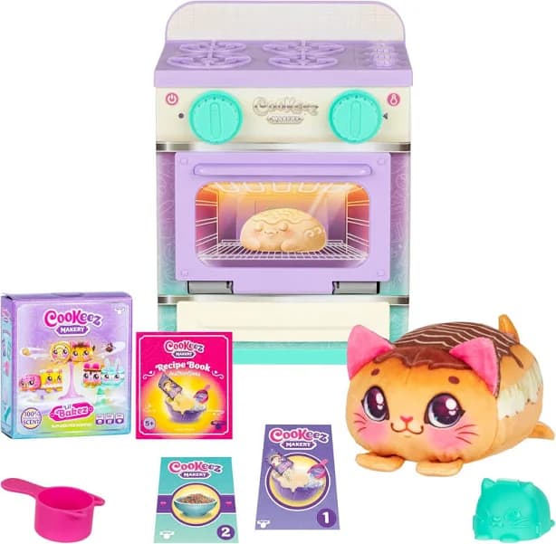 Cookeez Makery Lil Bakez Oven Surprise Plush Toy Baking Playset With