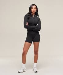 Gymshark Soft Sculpt Zip Up Jacket - Black | Gymshark