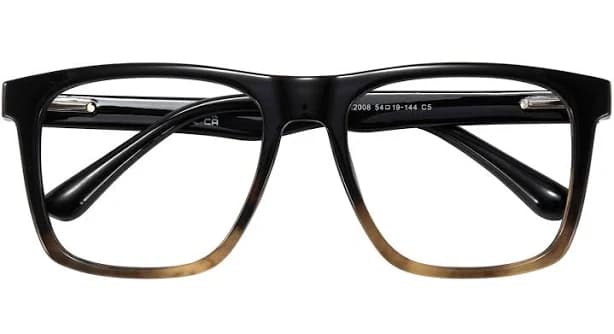 Square Black Blue Light Glasses - FZ2301 Antonio