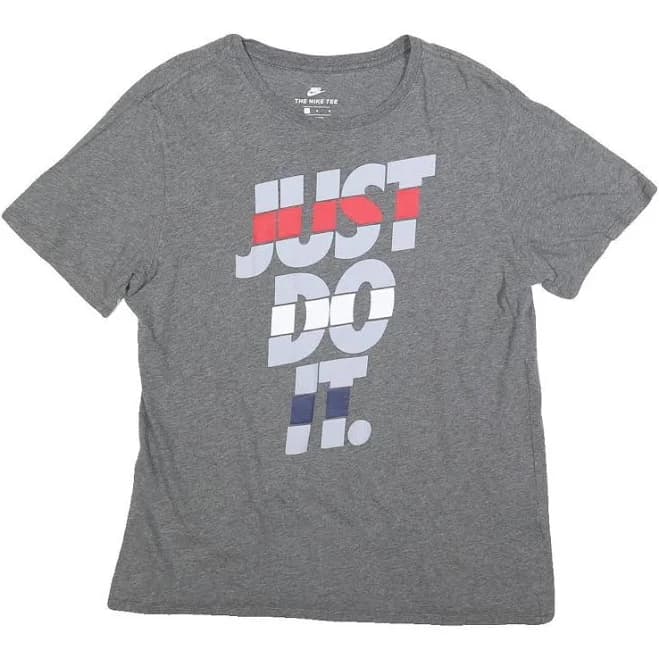 Nike Men's Just Do It Graphic Short Sleeve Cotton Blend T-Shirt