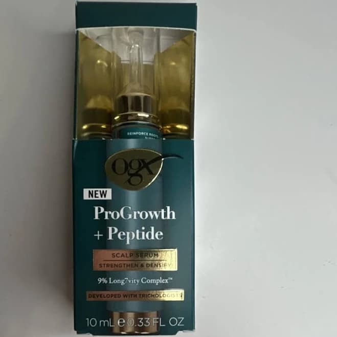 2 Box’s Ogx Progrowth + Peptide Scalp Serum Strengthening 10ml