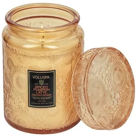 voluspa Spiced Pumpkin Latte Jar Candle