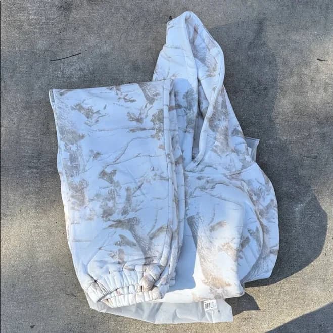 Comfrt Shirts | Comfrt Camo White Oak Hoodie And Sweatpants Set | Color: Gray/White | Size: L | Nikki_Pet's Closet