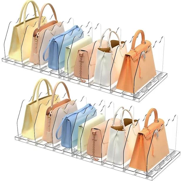 SOYO Adjustable Clear Purse Organizers