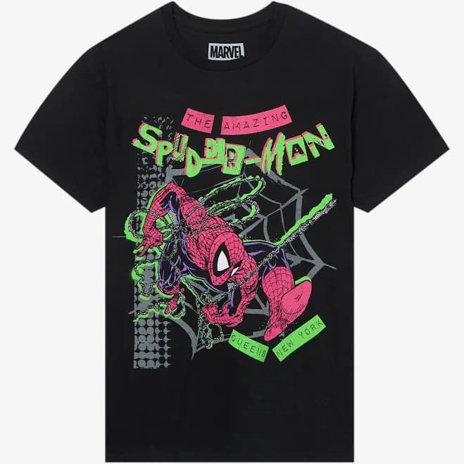 Marvel The Amazing Spider-Man Swinging Graphic T-Shirt
