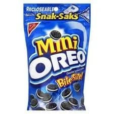 Oreo Mini Chocolate Sandwich Cookies Snak Saks