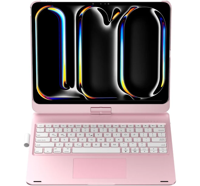 360° iPad Keyboard, 13" iPad Pro M4/M5 / Pink