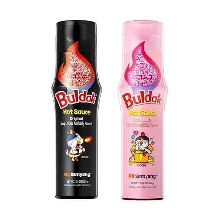 Samyang Buldak Hot Sauce Original Carbonara Bundle Korean Spicy Hot Chicken Flavor Sauce