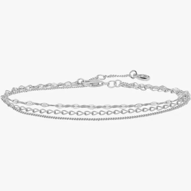 OOTDY Three Chain Layered Bracelet