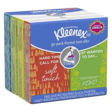 Kleenex Facial Tissue Pocket Packs