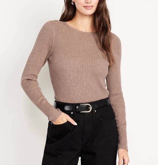 Old Navy Women's SoSoft Lite Rib Crew-Neck Sweater