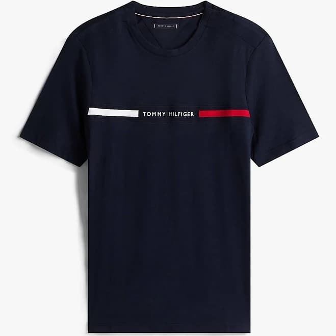 Tommy Hilfiger Men's Hilfiger Chest Stripe T-Shirt