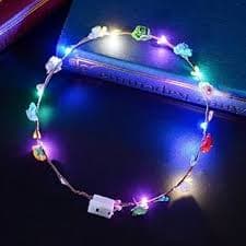 Amazon.com : LEEMASING Led Light Women Flower Girl Headband Glow Blinking Crown Hair Wreath For Girls Women Wedding Festival Christmas New Year Party (Colourful) : Beauty & Personal Care